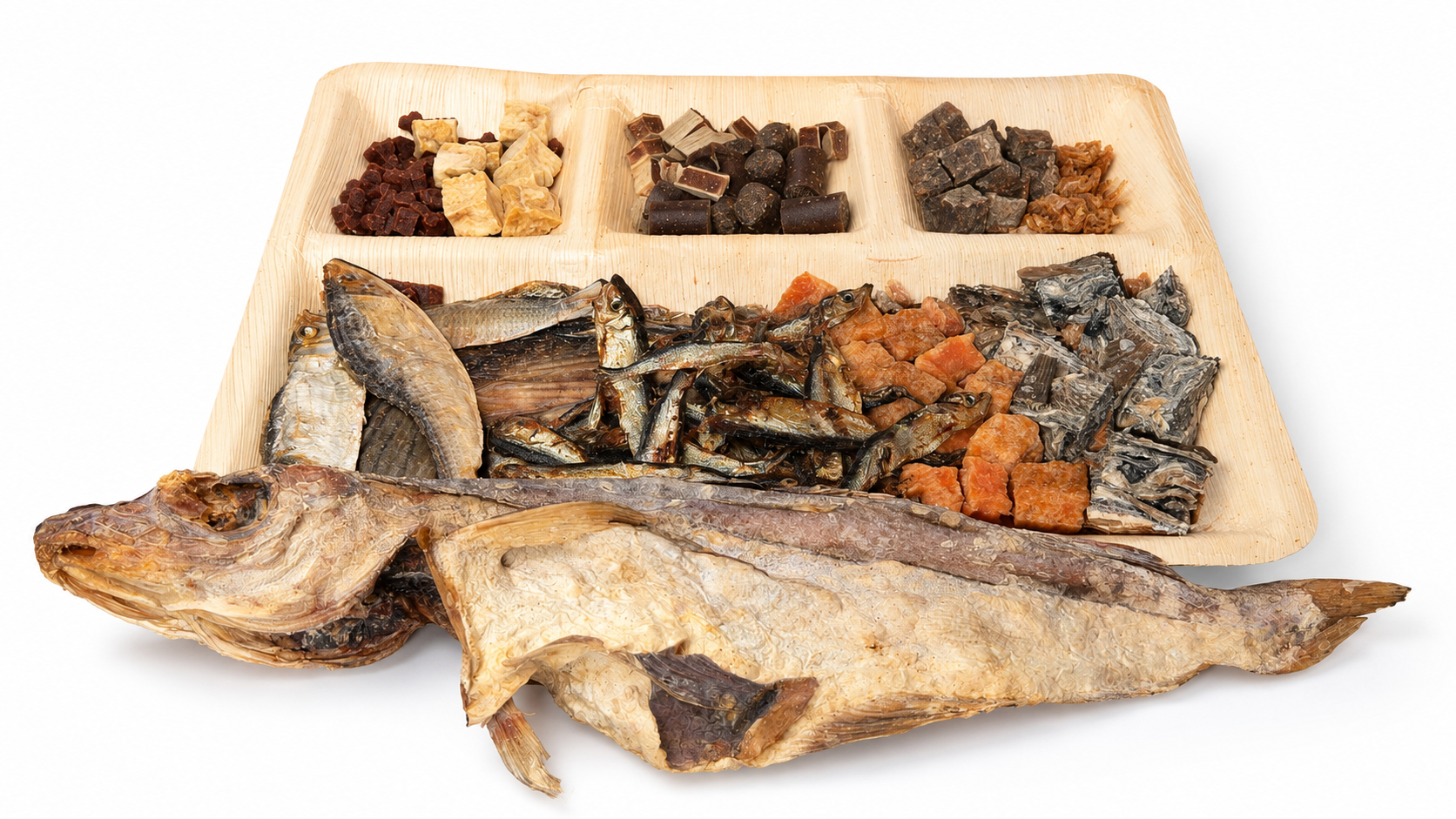 Premium Fish Platter for Cats & Dogs | Natural Mixed Fish Treat Selection | 500g