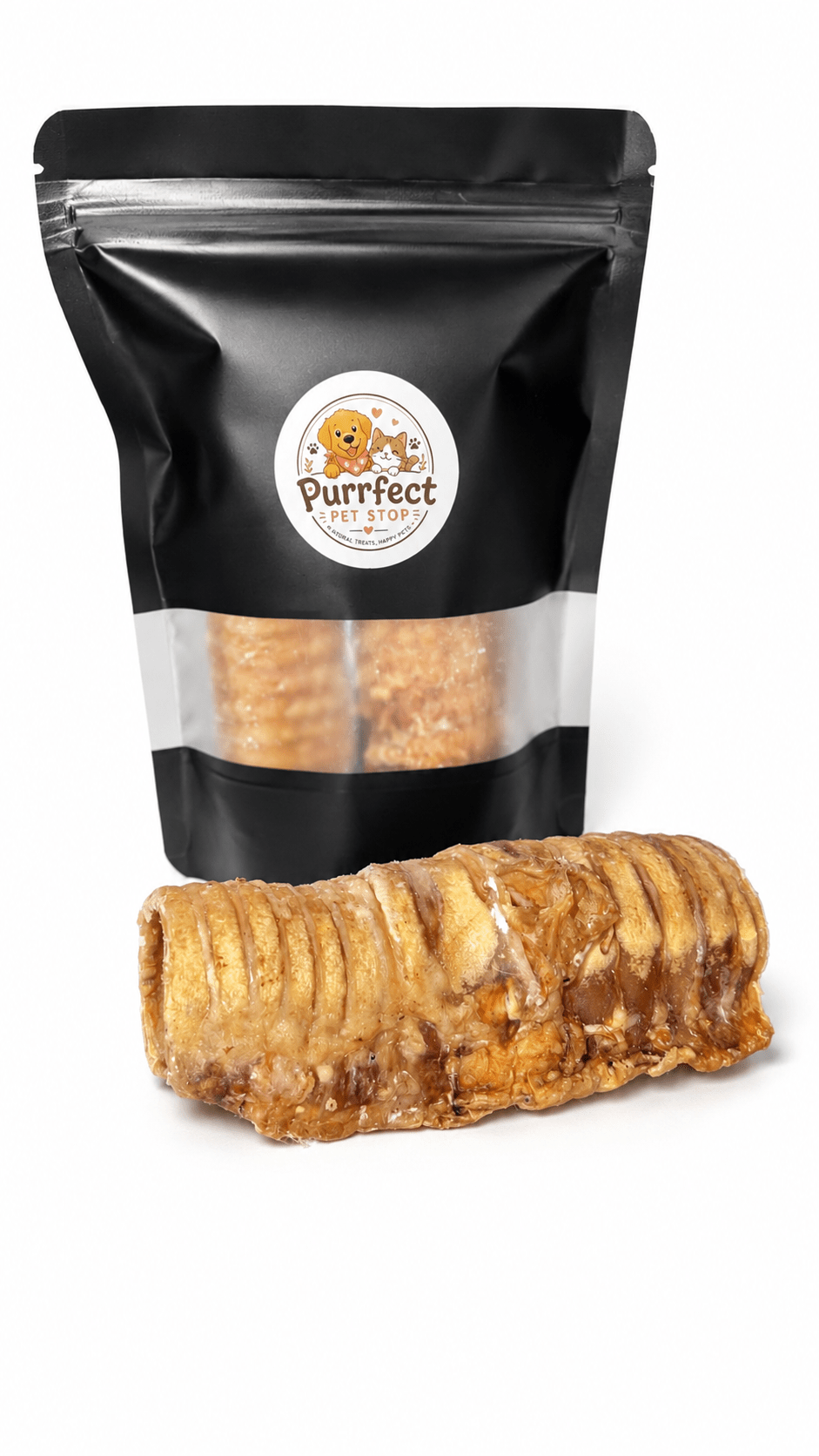 Beef Trachea Dog Chews | Natural Crunchy Enrichment Treats - Purrfect Pet Stop