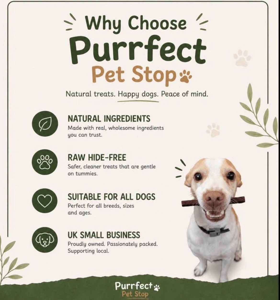 Natural Ostrich Snaps Dog Treats 60g