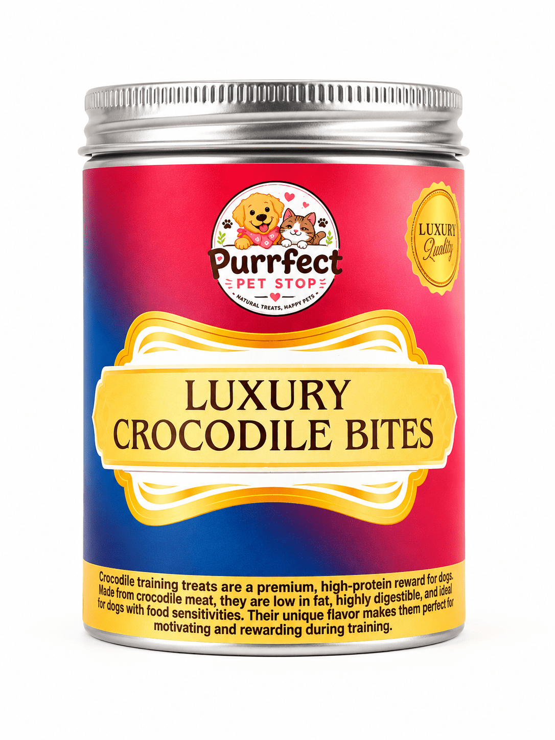 Luxury Crocodile Bites for Dogs | 50g Novel Protein Training Treats - Purrfect Pet Stop