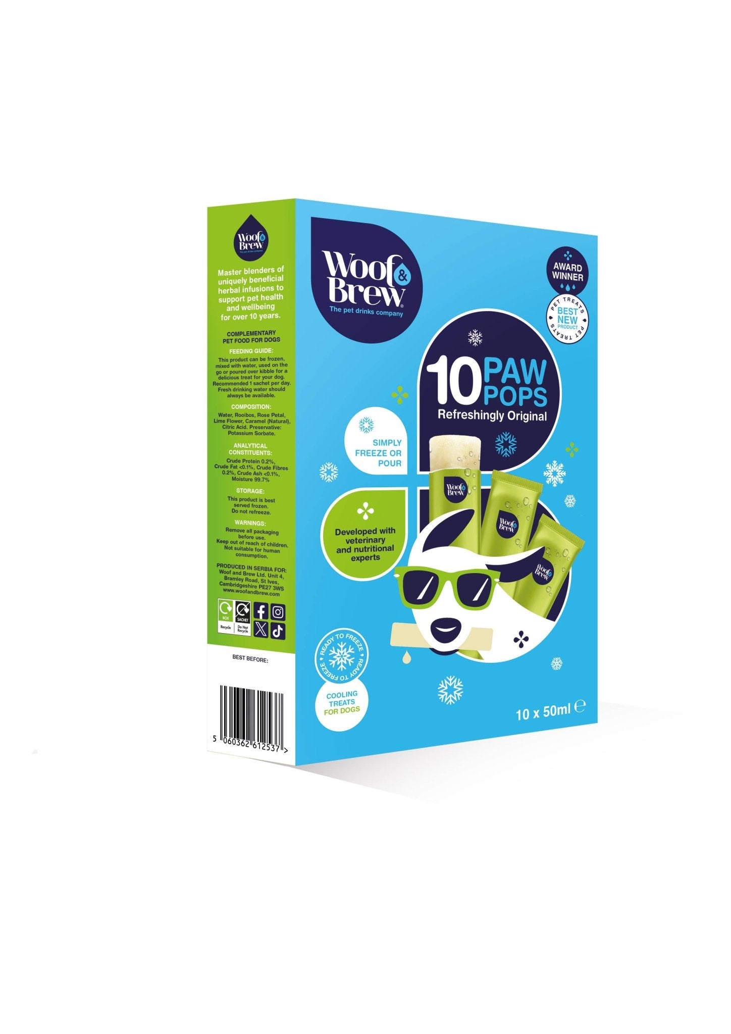 Paw Pops Dog Ice Pops - Frozen Dog Treats (10 Pack) - Purrfect Pet Stop